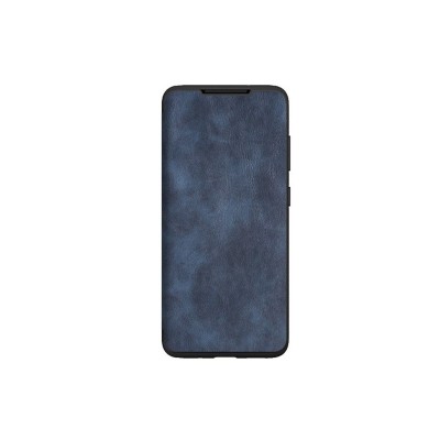 Husa Protectie Samsung Galaxy S21, Premium Flip Book Leather Piele Ecologica, Albastru